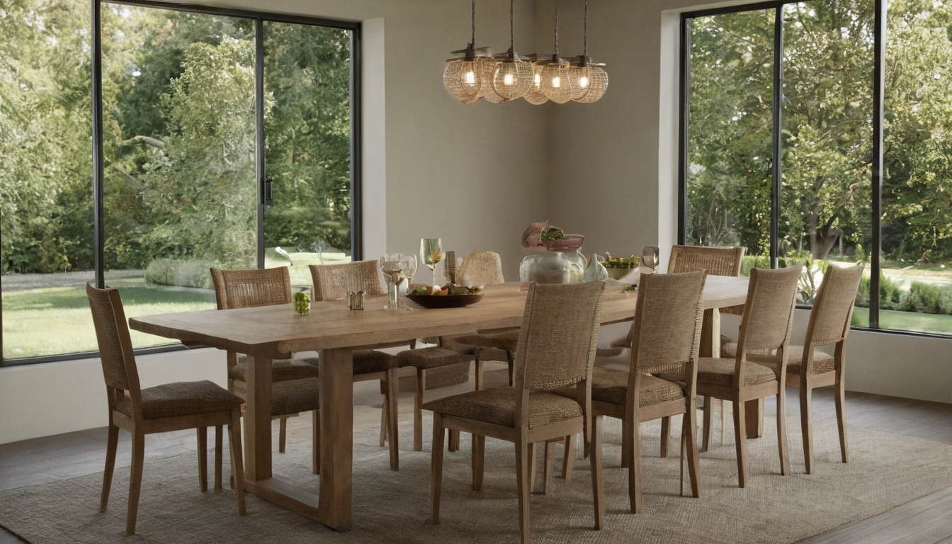 How large can a rectangular dining table be when every extension leaf is open editorial visual