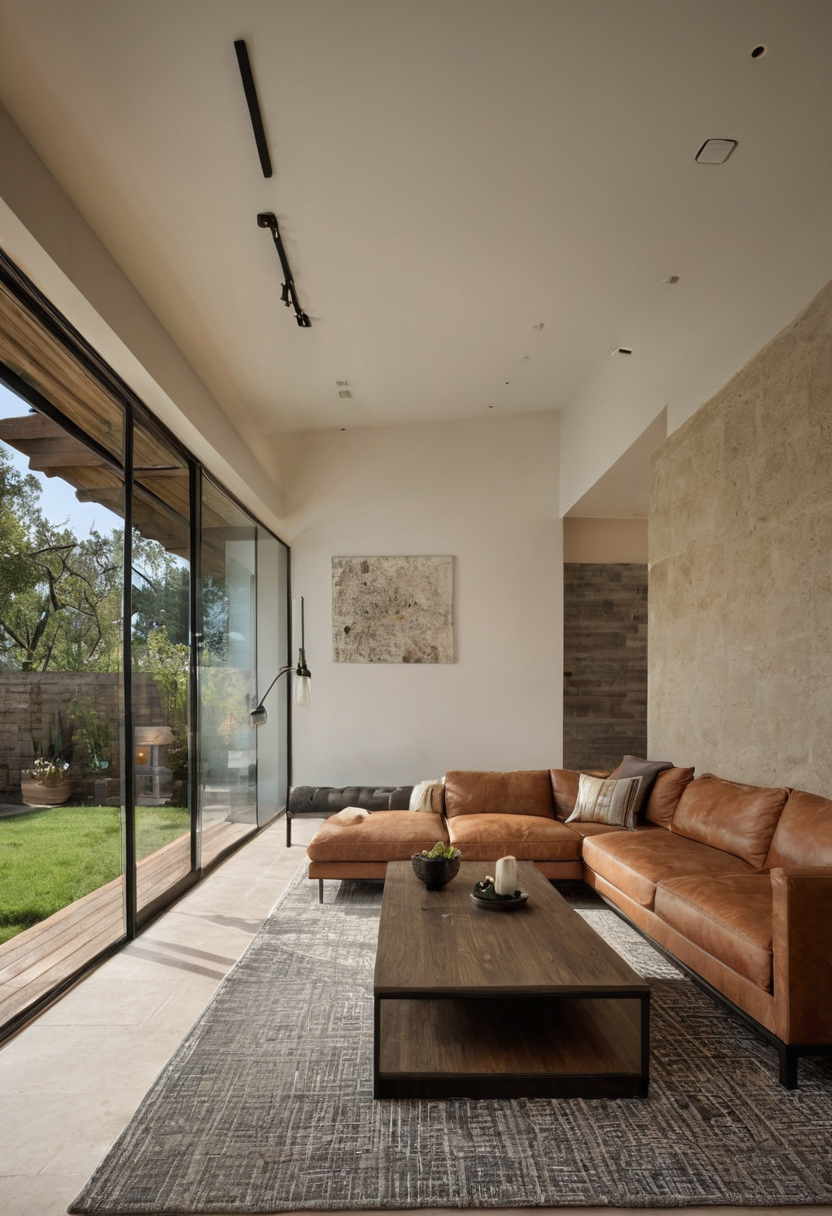 Luxury interior image showing How wide should a walkway be around living room furniture