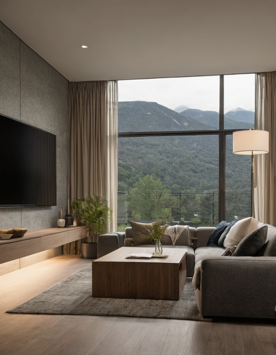 How much space must remain for drapery stack-back behind a sofa